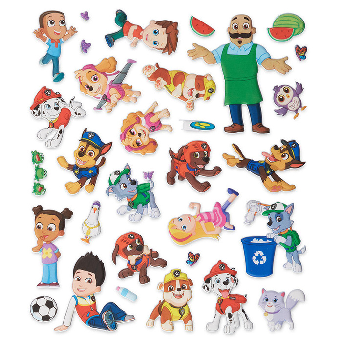 Naklejki wielokrotnego użytku Psi Patrol Puffy Sticker - Adventure Bay Melissa and Doug