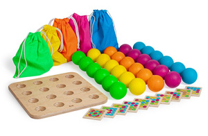 Gra w układanie kulek Froebla Erzi