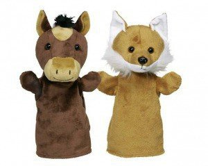 Miękka pacynka na rękę, zwierzęta