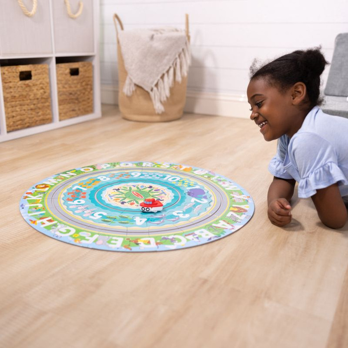 Okrągła układanka podłogowa cyfry litery 48el. Melissa & Doug