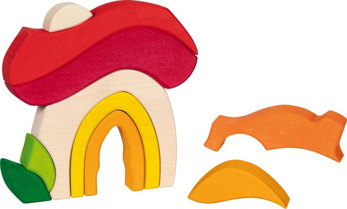 Układanka drewniana 3D Domek Goki