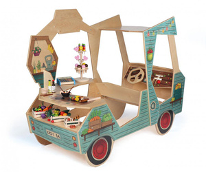 Drewniany Food Truck dla dzieci Erzi