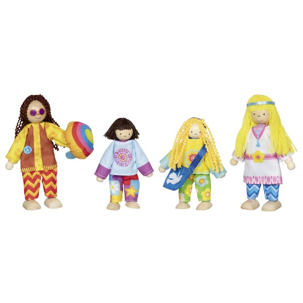 Elastyczne laleczki Rodzina Love & Harmony  Goki