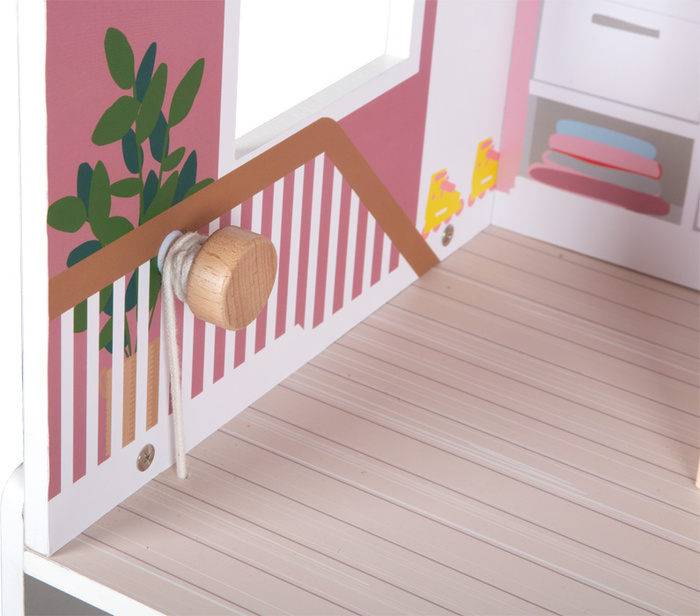 Drewniany domek dla lalek willa XL z wyposażeniem Small Foot