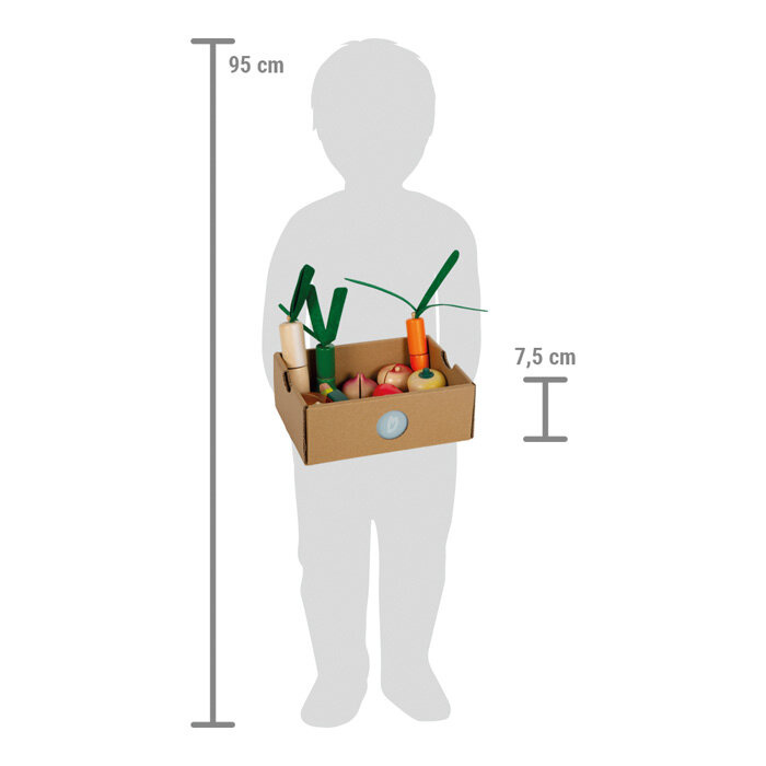 Drewniane owoce i warzywa do krojenia Small Foot
