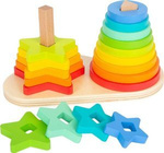 Tęczowa układanka na palikach Small Foot