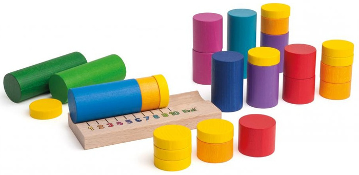 Drewniana Gra edukacyjna Liczenie do 10 Erzi