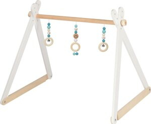 Drewniany stojak edukacyjny Baby Gym miś Goki