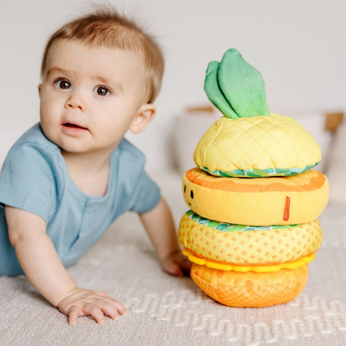 Układanka sensoryczna dla niemowląt Pineapple Soft Stacker Melissa & Doug