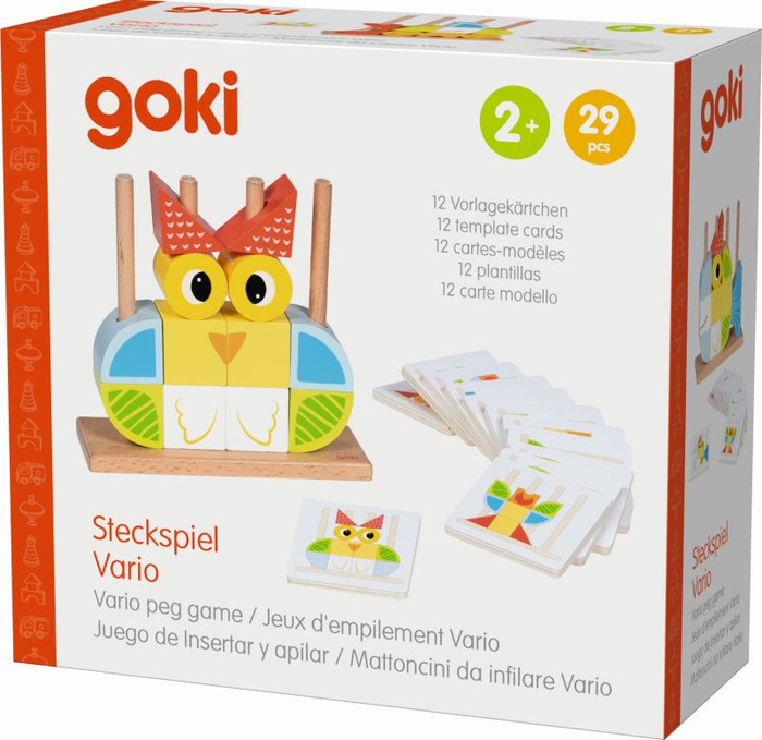 Drewniana układanka Vario peg Goki
