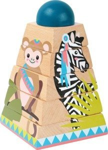 Układanka piramida Dzikie zoo Small Foot Design