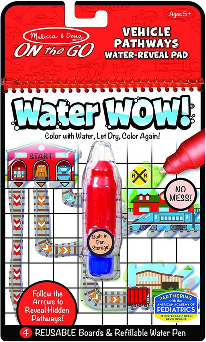 Wodna kolorowanka z labiryntami Water Wow Vehicles Melissa & Doug